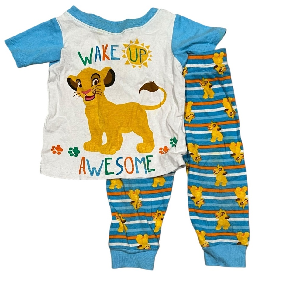 Disney Baby Lion King Simba Pajamas Set 12M “Wake Up Awesome”
